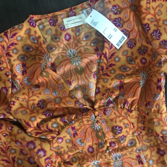 michelle plunging long sleeve mini dress